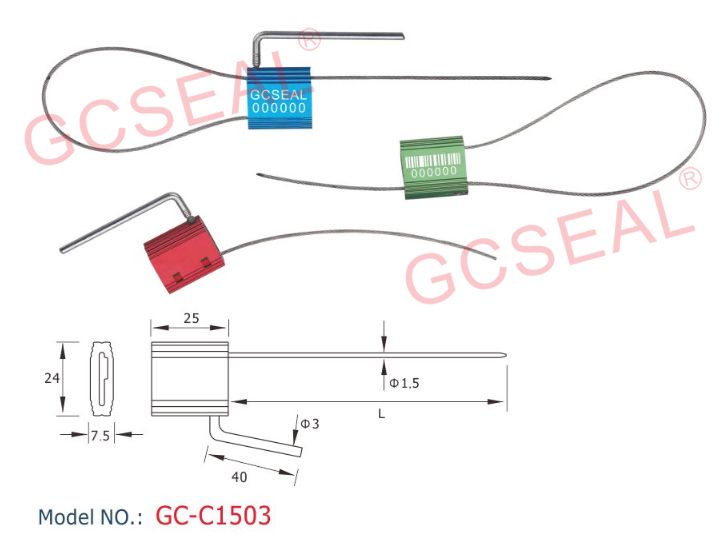 Double Security Cable Seal GC-C1503