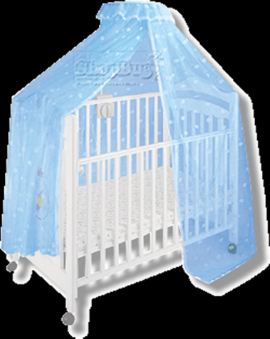Engiles Baby Cot,Farlin Tent for Cot BF 590-Blu