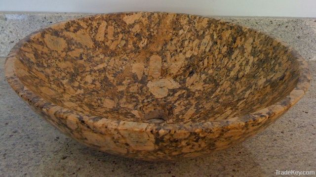 KASHMIR GOLD GRANITE BATHROOM SINKS