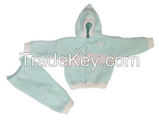 Babies sweater hoddy suit