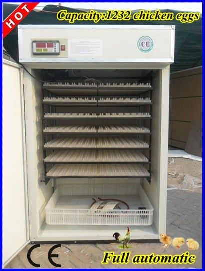 3 Years Warranty High Quality CE Certificate Cheapest Duck Egg Incubator for 1232 Eggs(KP-11)