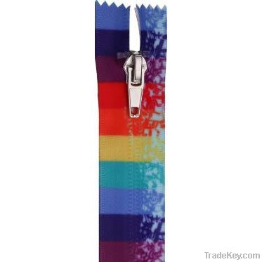 Waterproof Nylon Zipper with Rainbow Tape for Outdoor Garments