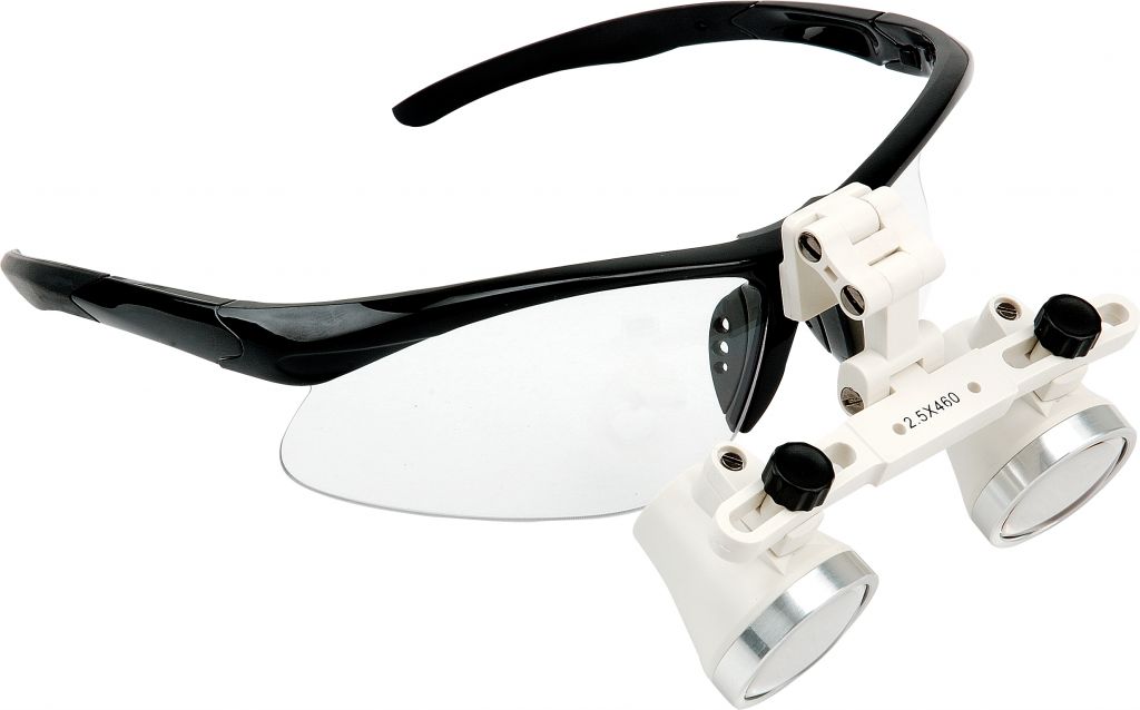 dental binocular Galilean Flip-up loupes