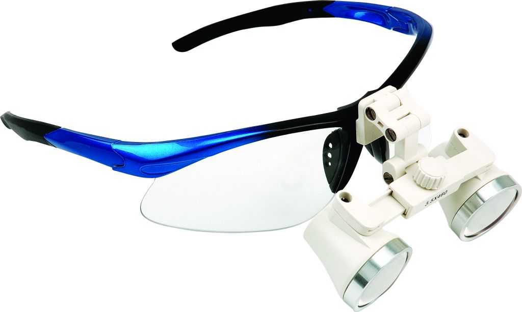 dental binocular Galilean Flip-up loupes