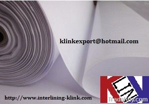 Super White Coated Collar Interlining For garment 100% Cotton--KLC251