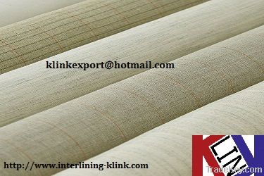 Cotton& Hair& Polyester Hair interlining for suits use KLINK-1010----b