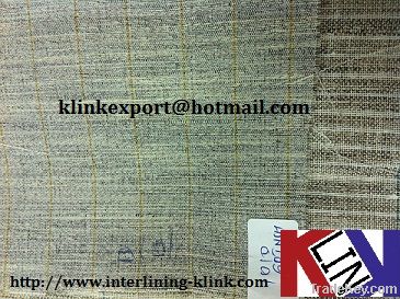 Cotton& Hair& Polyester Hair interlining for suits use KLINK-1010----b