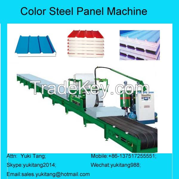 Color Steel Plate Pu Foam Production Line