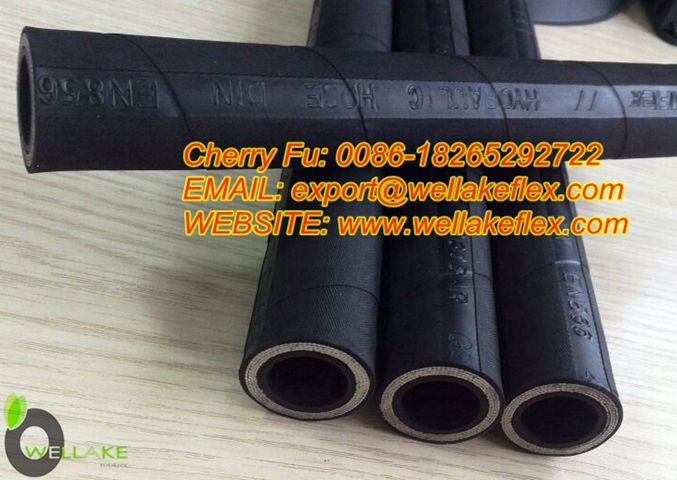 hydraulic hose rubber hose, 2sc, 3/8"