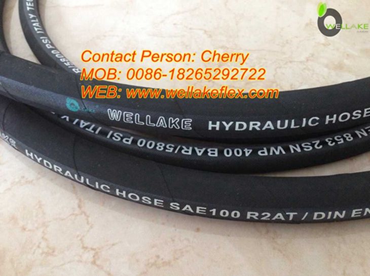 hydraulic hose rubber hose, 2sc, 3/8"