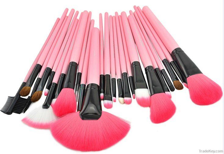 YASHI 24PCS Best Goat Hair Makeup Brush Set OEM LOGO With Best PU BAG