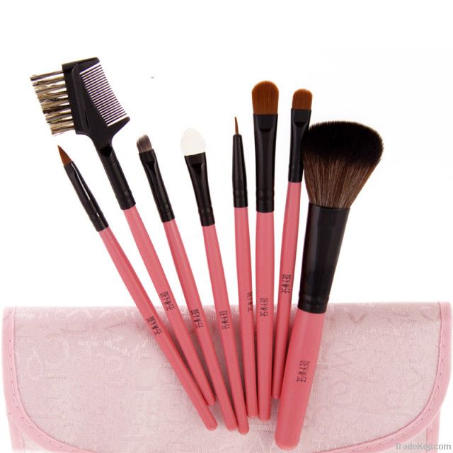 YASHI 8 pcs SABLE & PONY HAIR COSMETIC MAKEUP BRUSHES SET