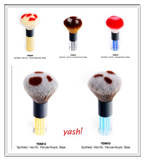 Yashi Colorful synthetic hair flower shape makeup powder brush