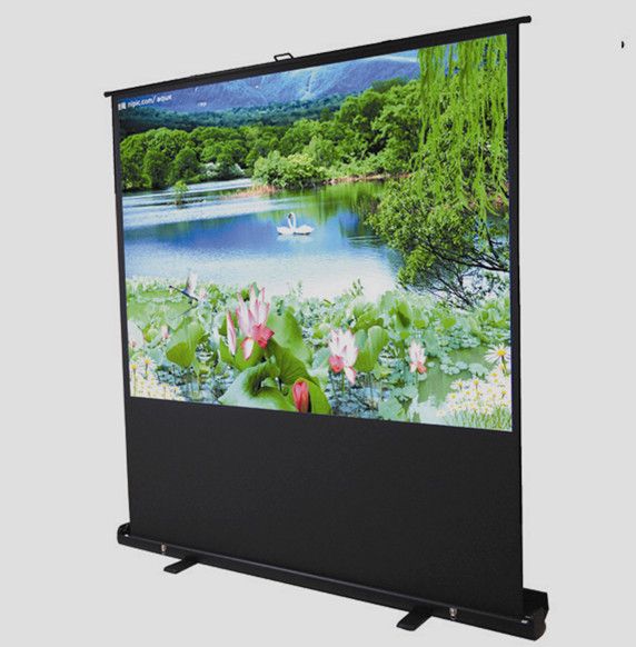 Black Portable Movie Floor Projection Screen