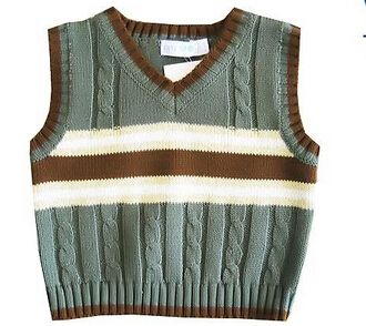 Children's Cotton V-neck Sweater Vest