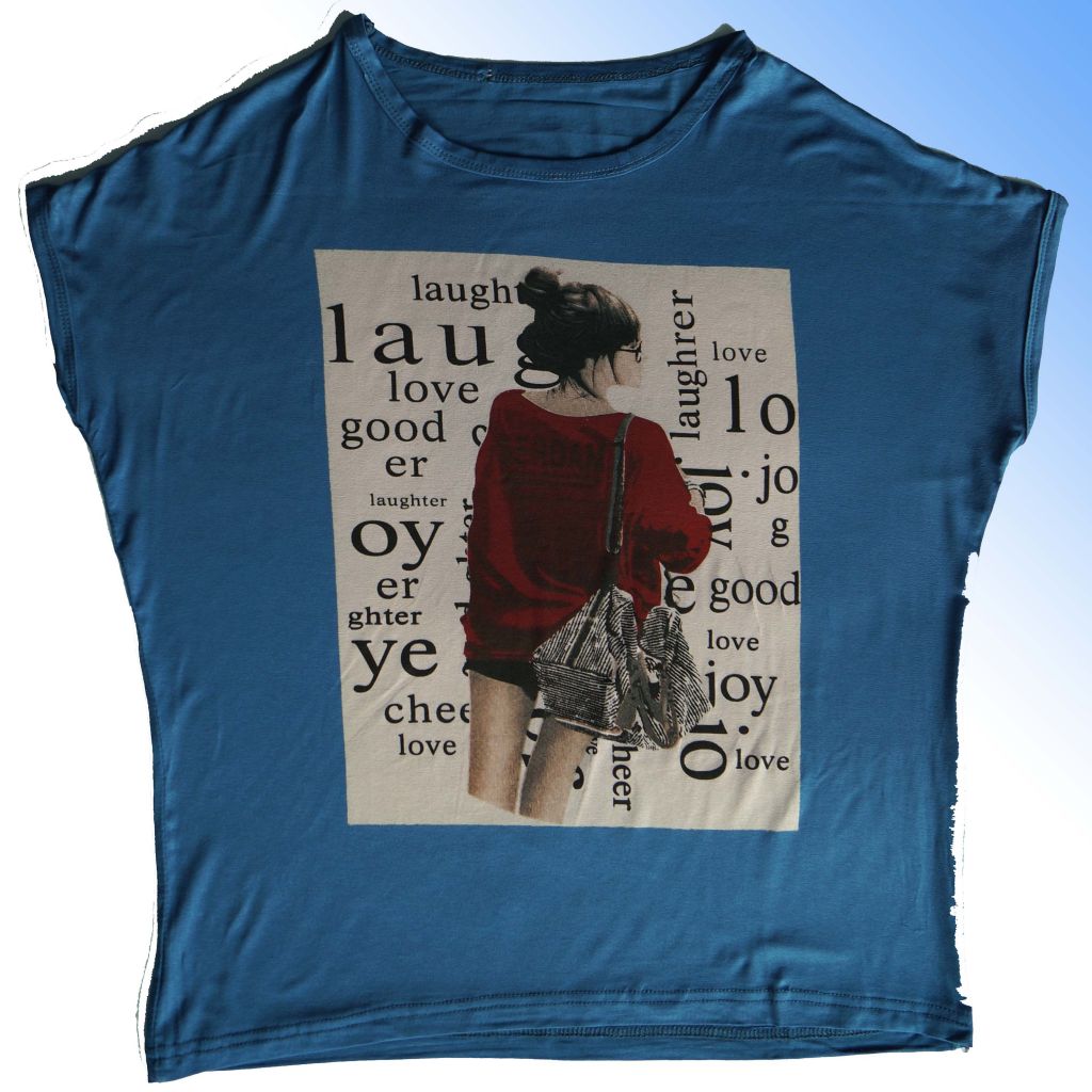 popular designed ladies' t-shirt