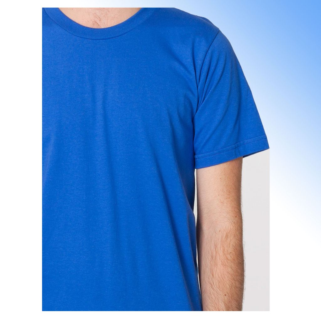 100% cotton blank men's t-shirt with round-neck