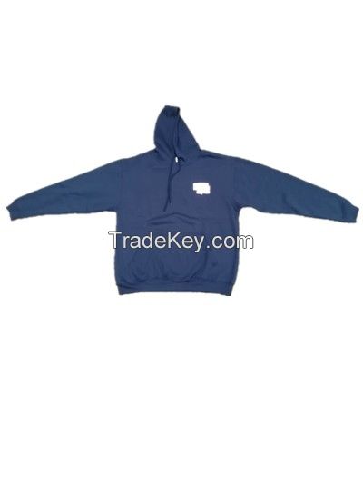 OEM french terry custom logo casual plain hoodies for men  