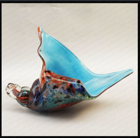 Mouth blown glass whelk