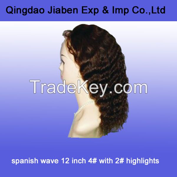 Human hair full lace wig, wholesale high quality full lace virgin brazilian human hair wigs