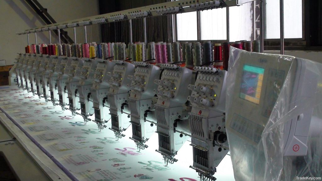 915 flat embroidery machine with trimmer