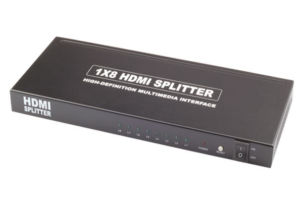 1*8 HDMI Splitter Support 1080p  with 3D