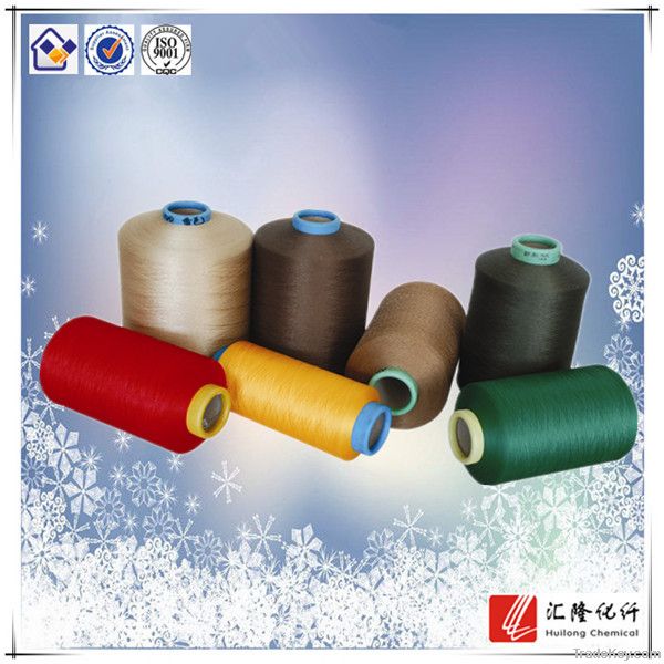 100% dope dyed polyester yarn dty