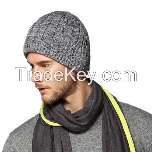 Men Warm Winter Knit Ski Beanie Skull Cuff Cap Hat