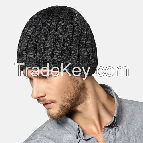 Men Warm Winter Knit Ski Beanie Skull Cuff Cap Hat