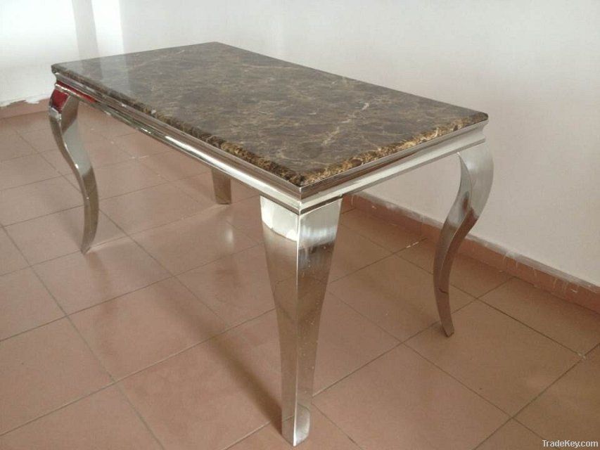 modern design marble top dining table