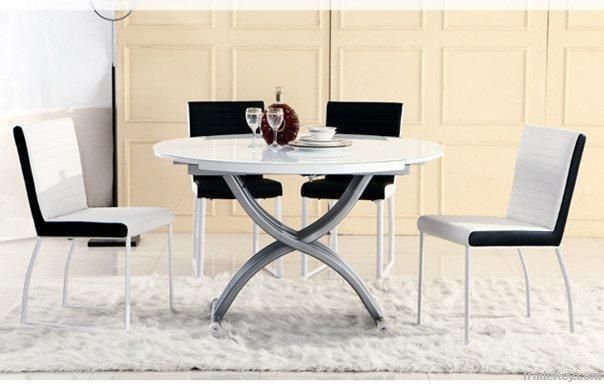 functional extensible glass dining table