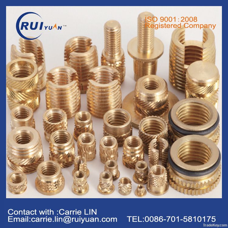 Brass/SUS Insert Nuts for Electronic Fittings