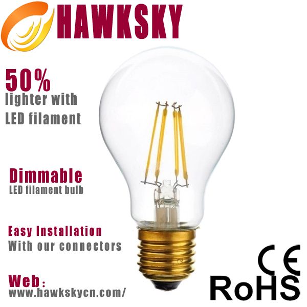 Free Sample Filament Bulb 6W Sapphire Bulb Filament Seller