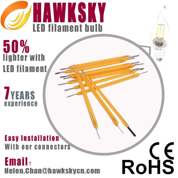 German IS machine test 99.999% gold line CE ROHS China led filament bulbs factory 