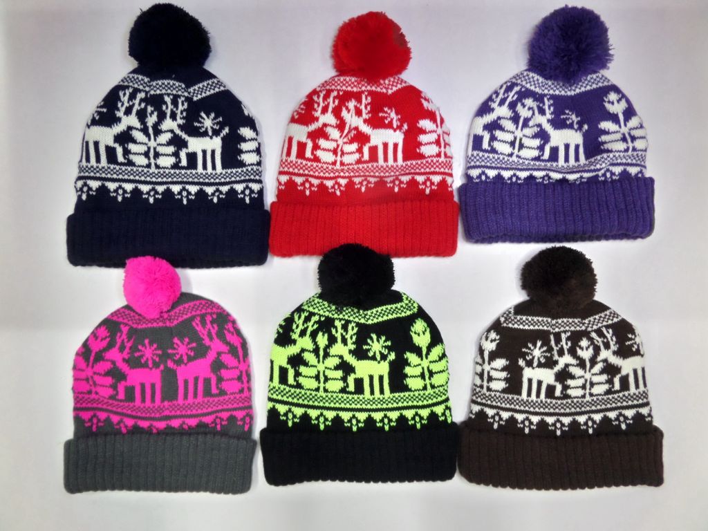 2014 Brand New Style Acrylic winter hat 6 Colors For Men And Women