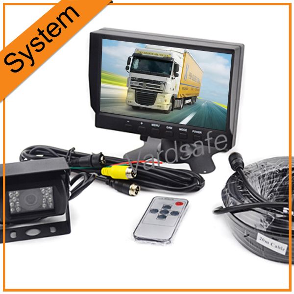 Truck Rear View Camera System Kit With 7" Inch TFT LCD Monitor 