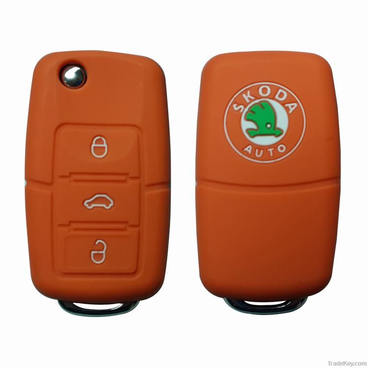 Silicone car key cover