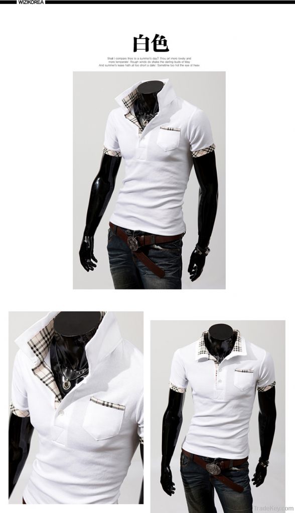 Summer men's best-selling fashion polo shirts with short sleeves