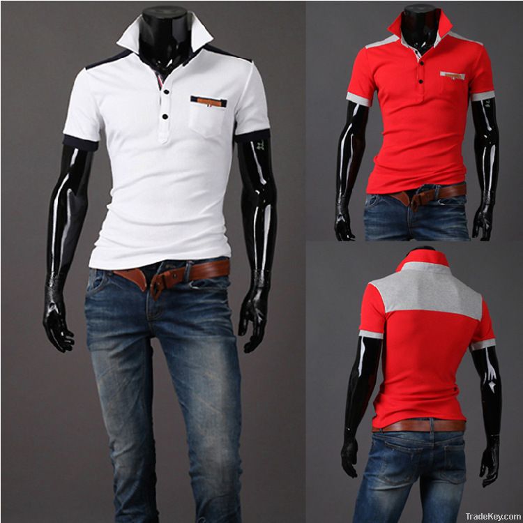 Comfortable cotton short sleeve polo shirt