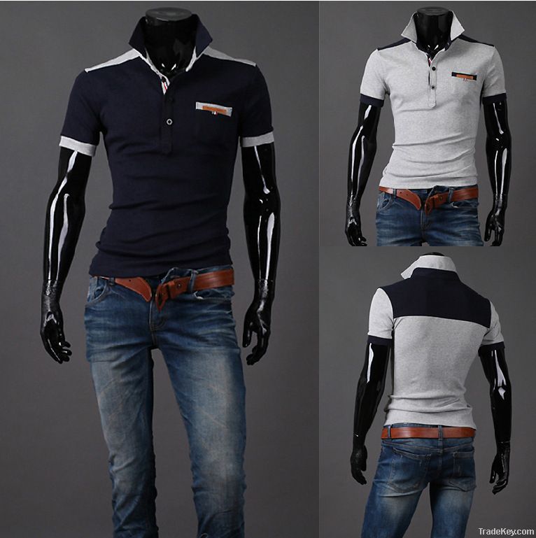 Comfortable cotton short sleeve polo shirt