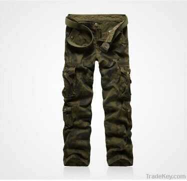 Free shippingMen camouflage pants overalls, leisure trousers