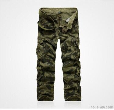 Free shippingMen camouflage pants overalls, leisure trousers