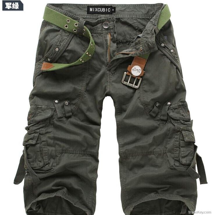 Rree shipping!7 minutes of pants cotton overalls for men