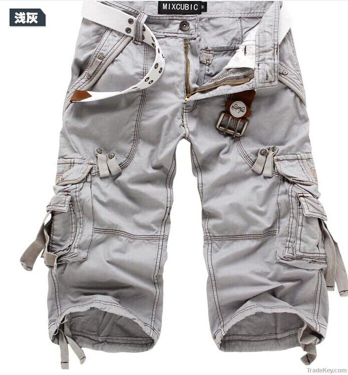 Rree shipping!7 minutes of pants cotton overalls for men