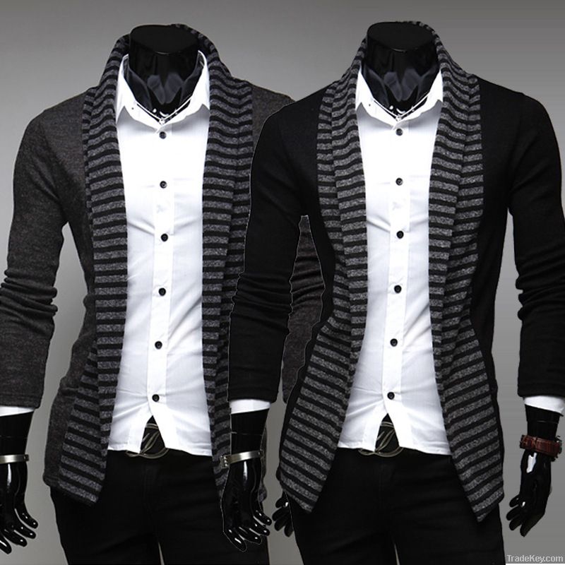 Free shippingMen's leisure long-sleeved knitted cardigan
