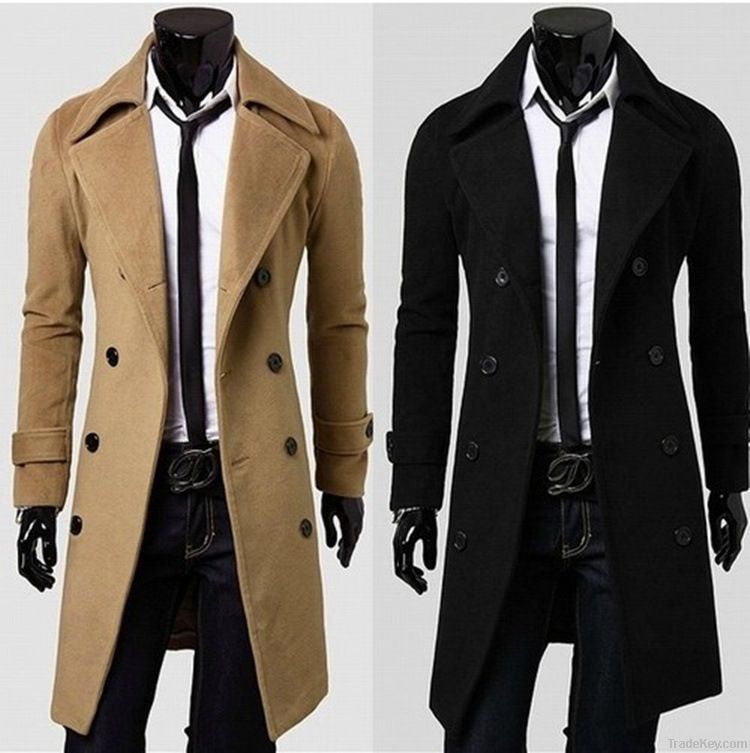 Han edition double-breasted coat fashion cloth trench coat