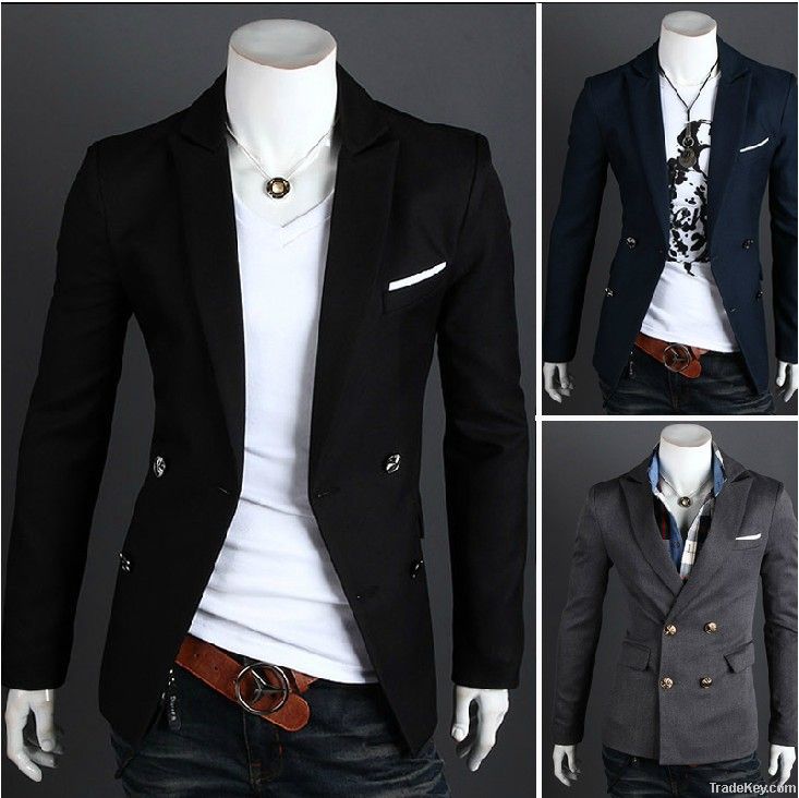 Free shippingMen's leisure small suit Suit jacket