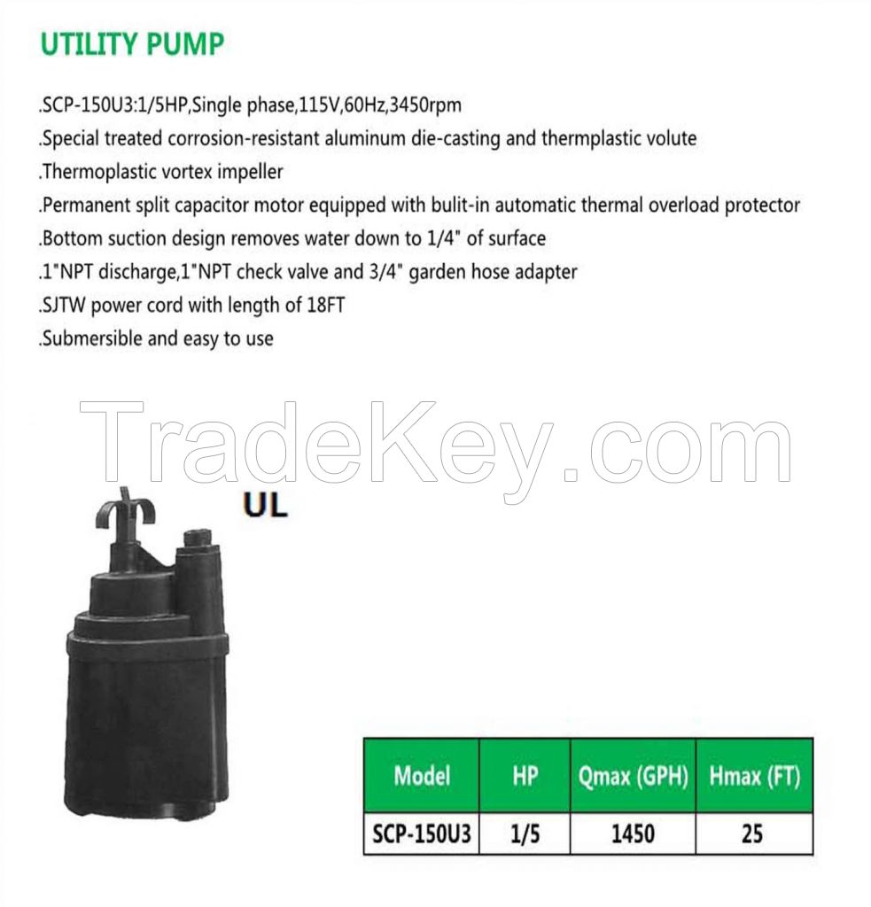 Utility Pump SCP-150U3