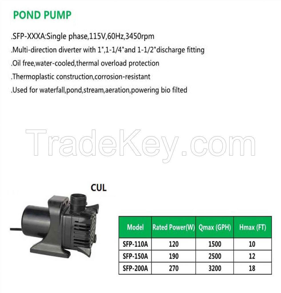 Pond Pump SFP-110A SFP-150A SFP-200A
