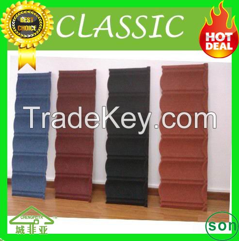 Sell noise resistent stone coated roof tile price